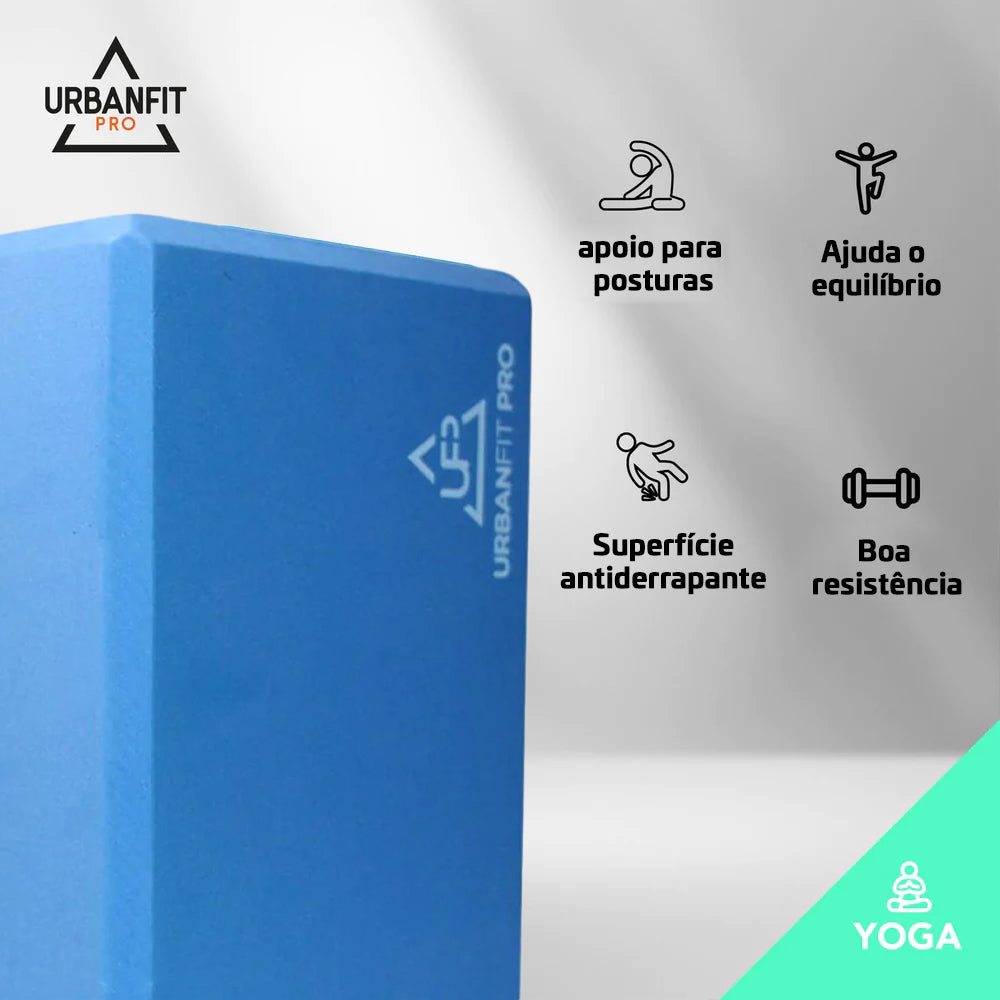 Bloco De Yoga Tijolo Pilates Funcional Em Eva Para Exercício
