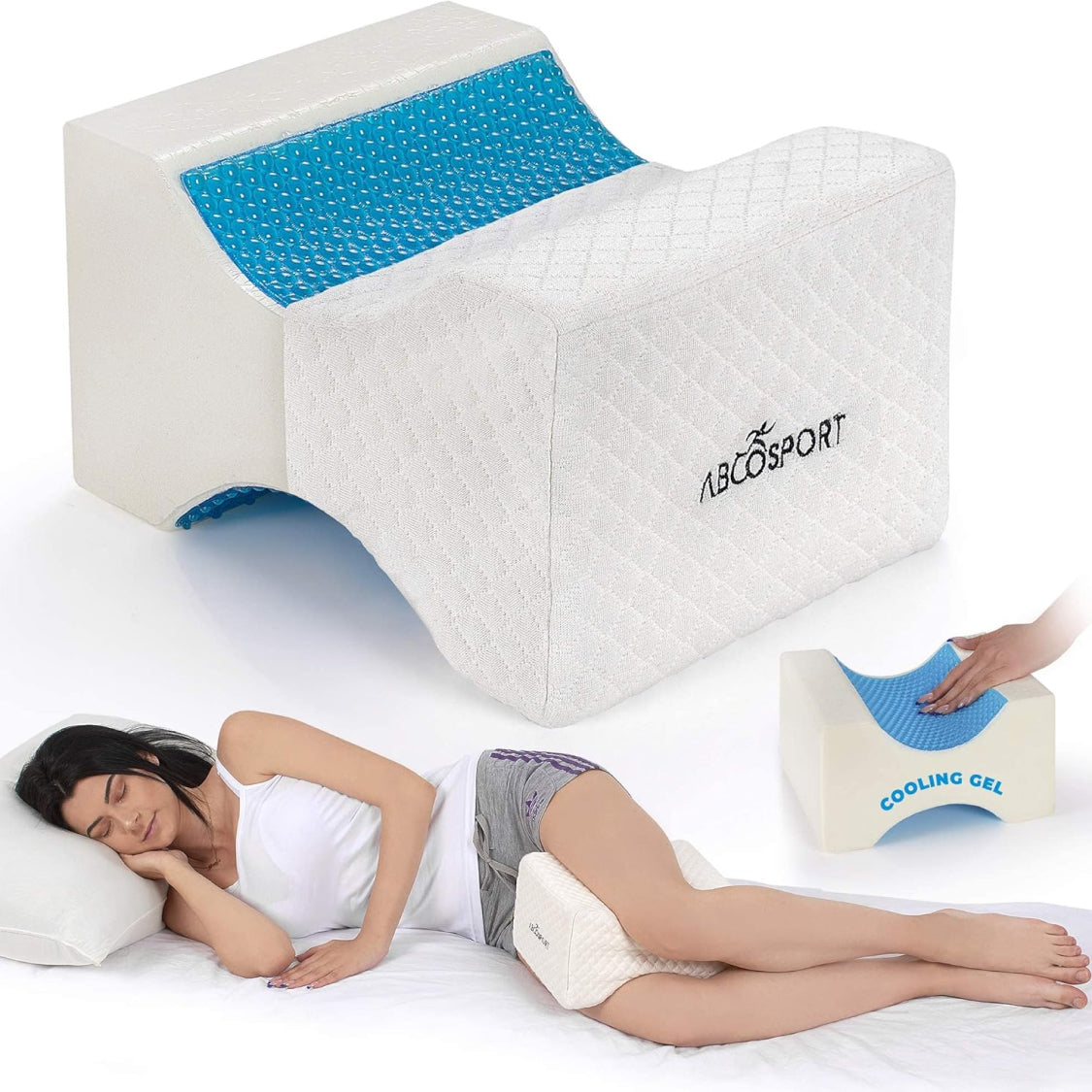 Travesseiro de Joelho com Gel Refrescante Abco Tech