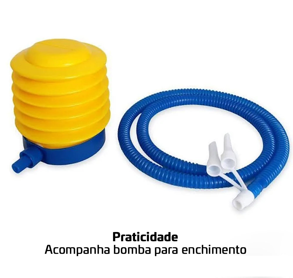 Bola De Pilates Suiça 65cm Com Bomba Yoga Fit Pro Academia