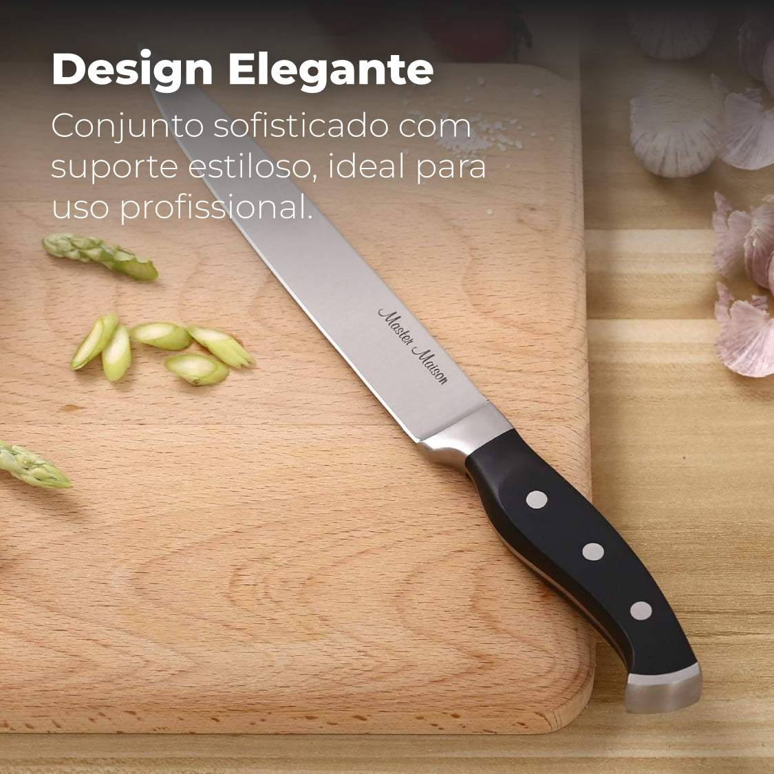 Faca para Trinchar Master Maison 20cm em Aço Inox