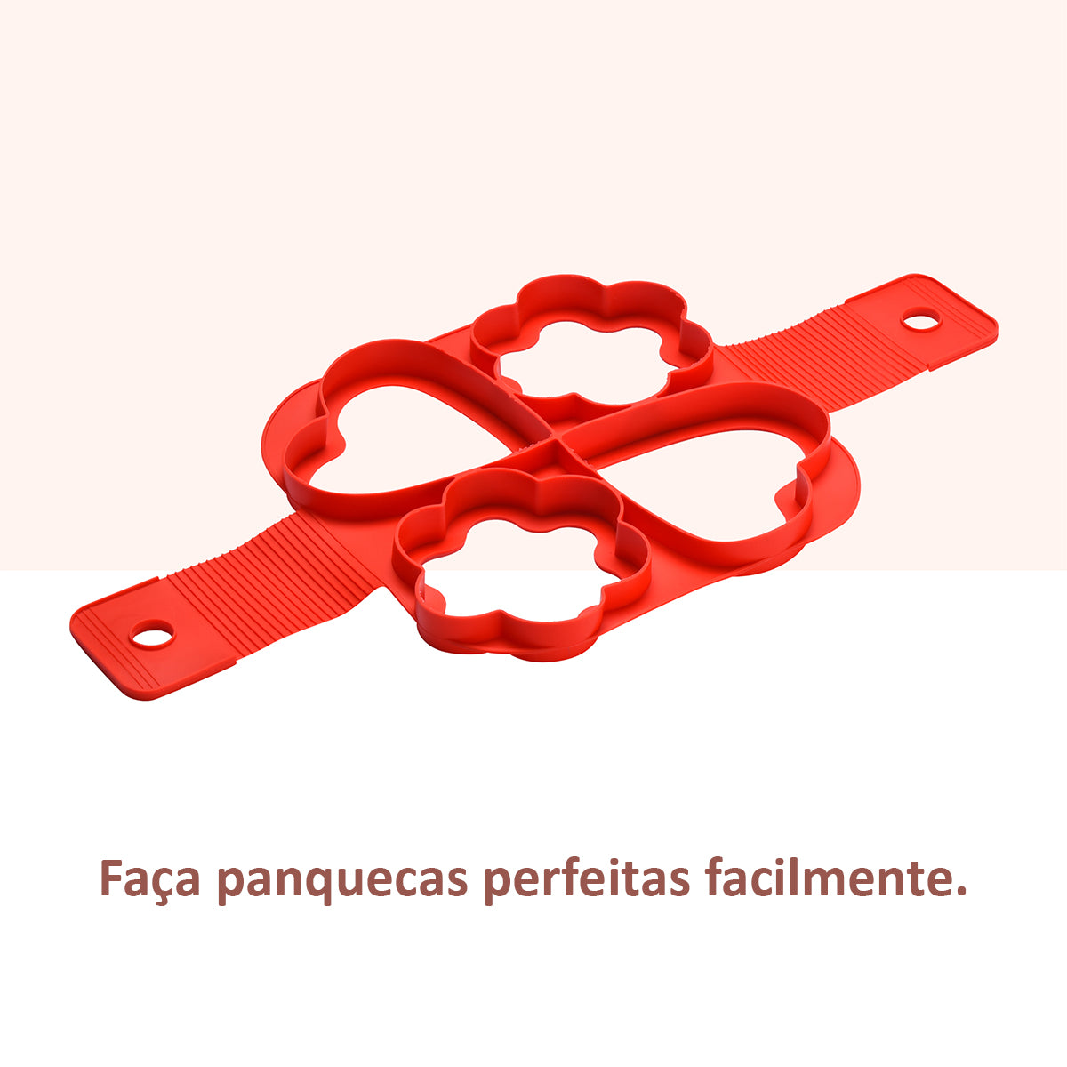 Forma Molde de Panqueca e Ovos em Silicone Antiaderente