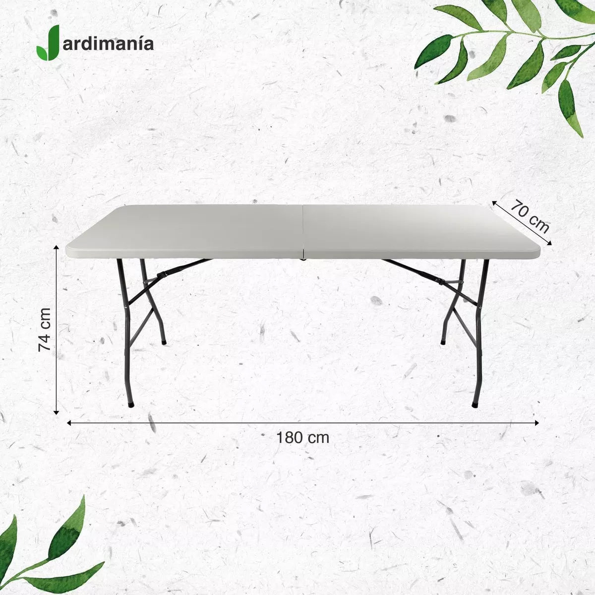 Mesa Dobrável Portátil Tipo Maleta Reforçada 180cm