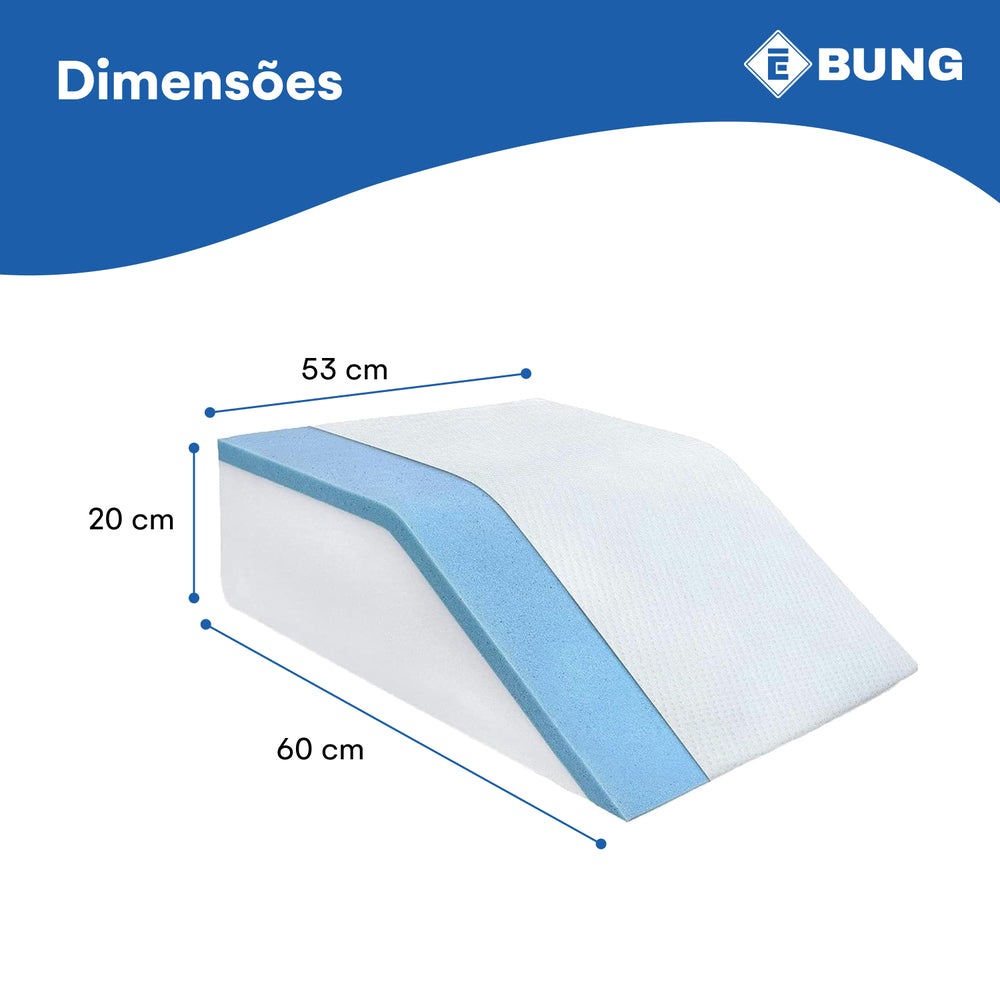 Almofada para Eleveação de Pernas Abco Tech com Gel e Espuma