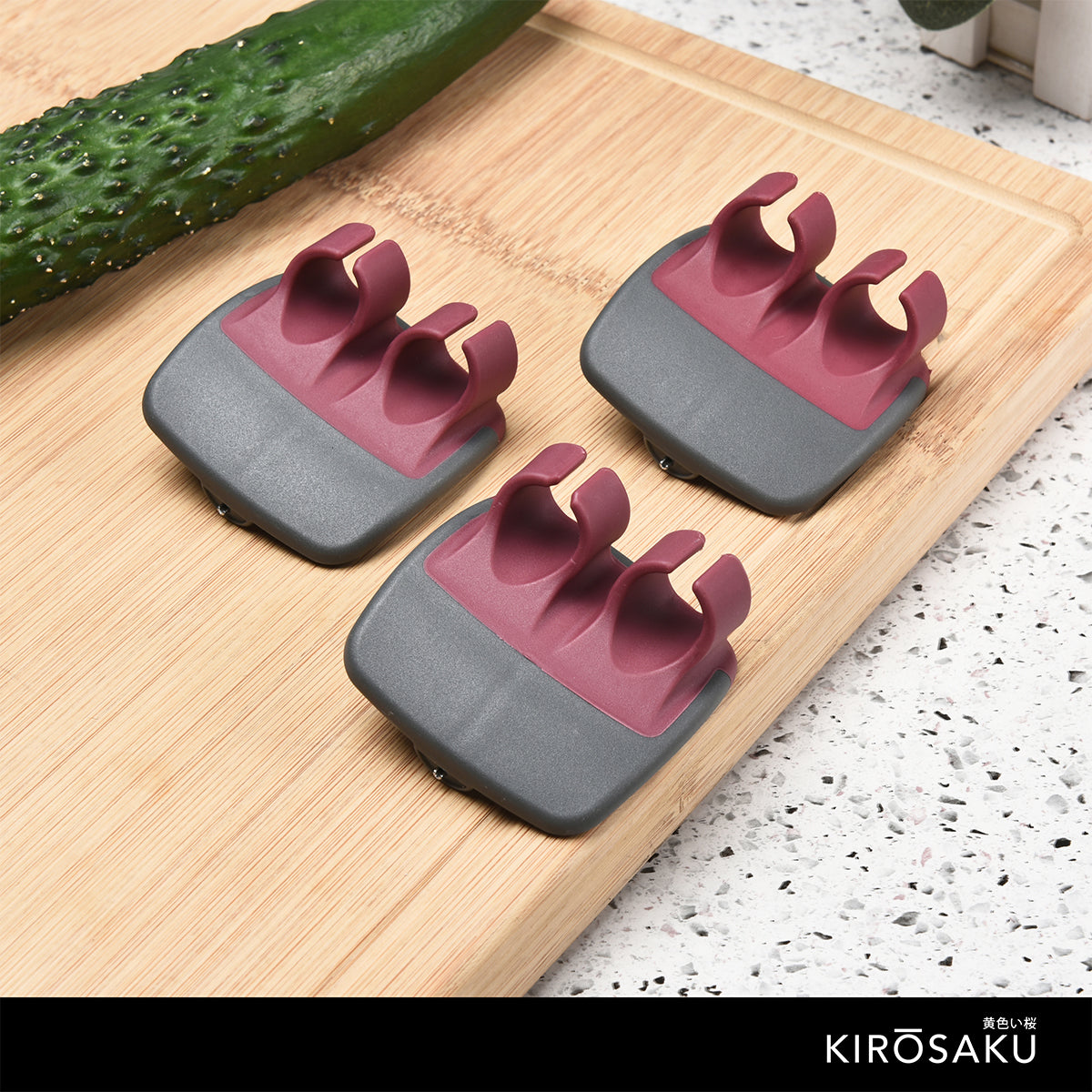 Kit 3 Descascador de Legumes e Frutas de Dedo Silicone