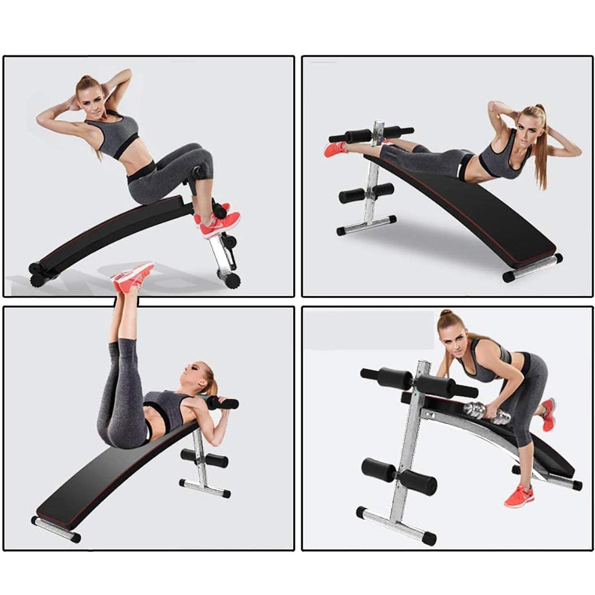 Prancha Abdominal Banco Declinado Exercícios Fuxion Sports
