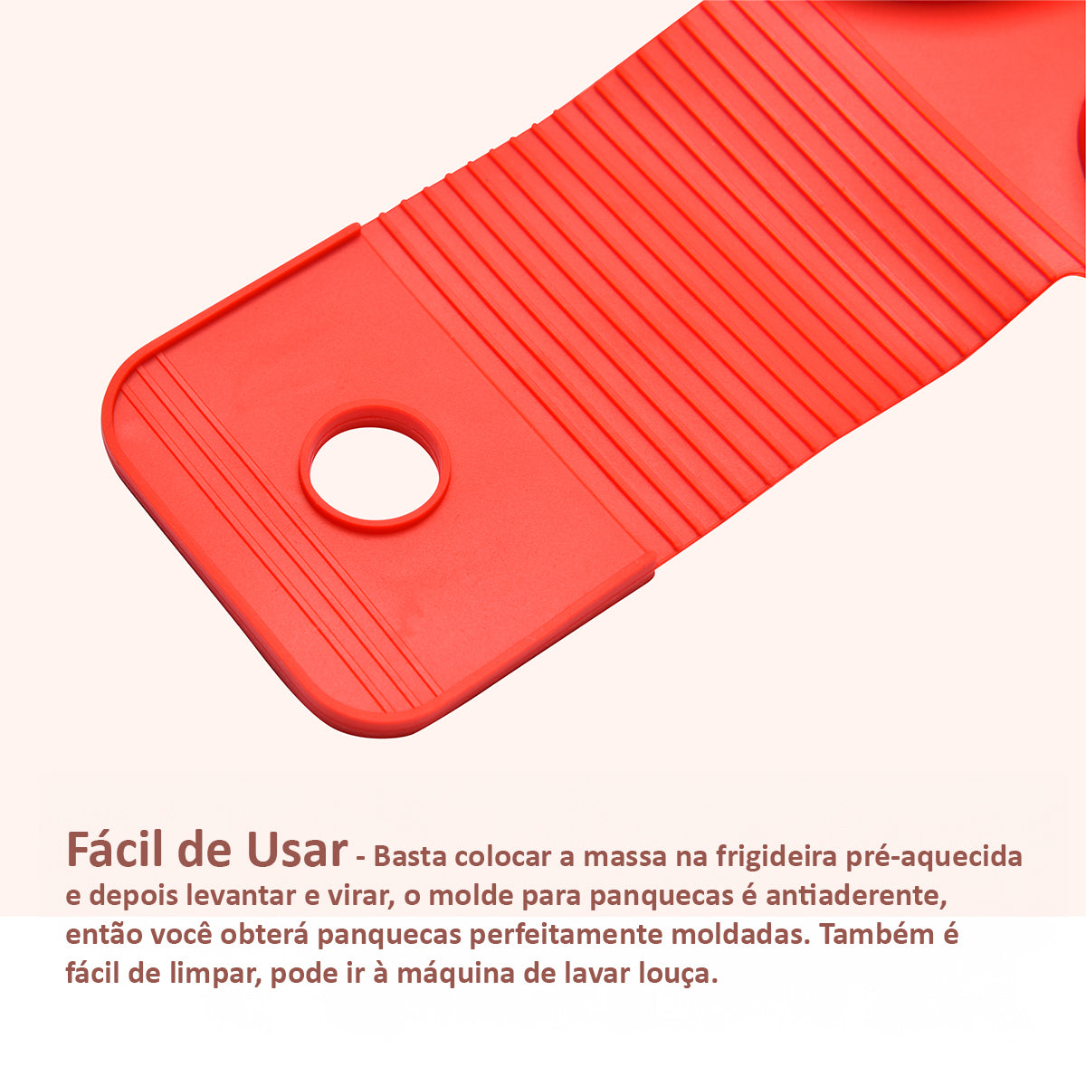Forma Molde de Panqueca e Ovos em Silicone Antiaderente