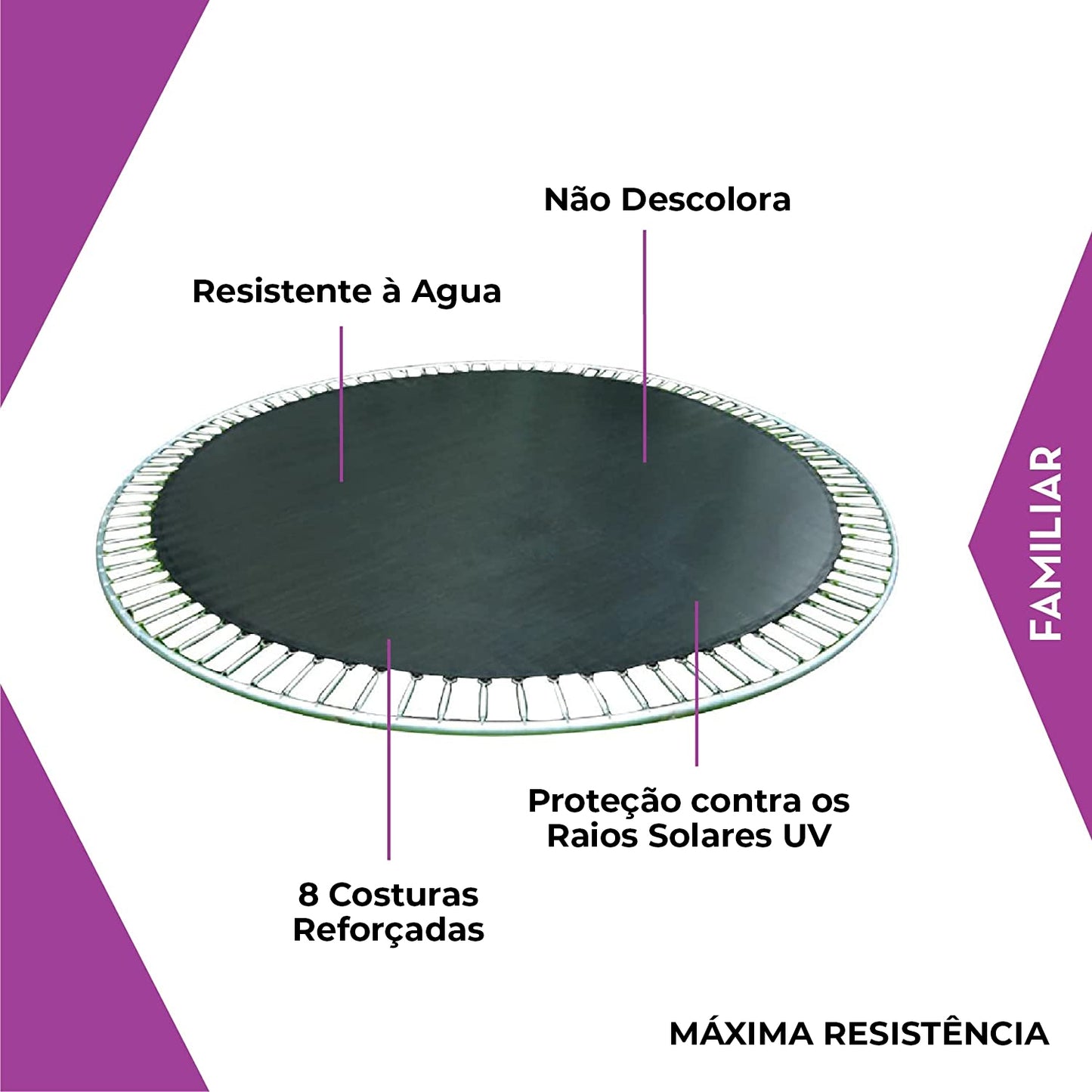 Cama Elástica Pula Pula Fuxion Sports de 3.04m Resistente
