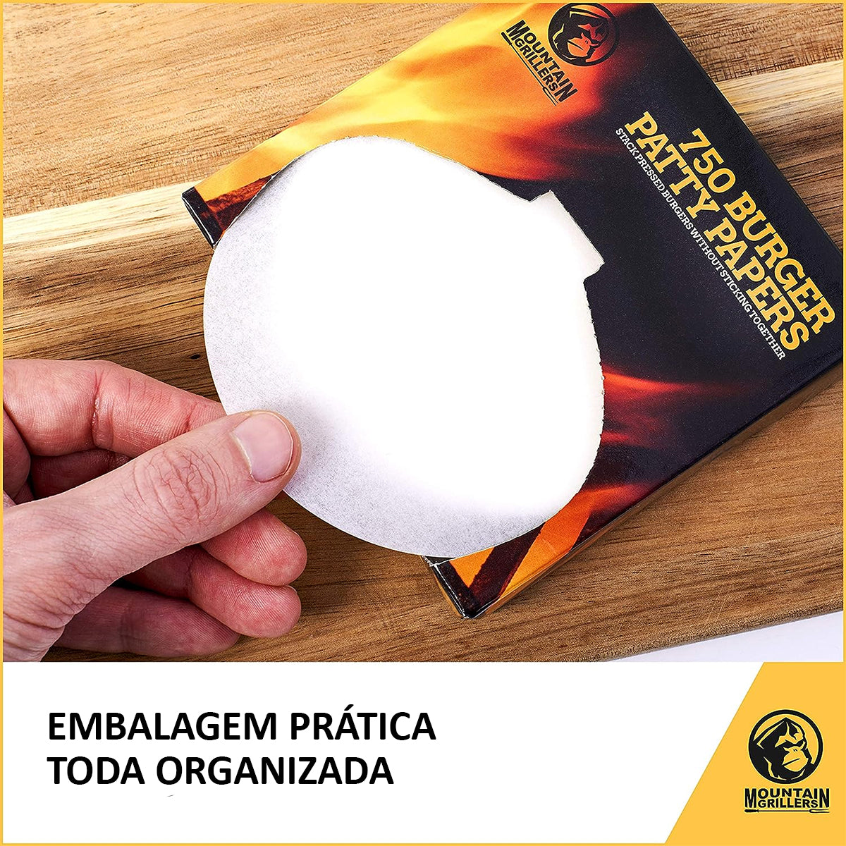 Papel Separador de Hamburguer Antiaderente 14x14 C/1000