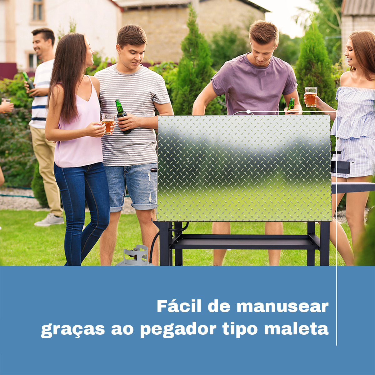 Capa Para Grelha de Churrasqueira em Alumínio de 91cm
