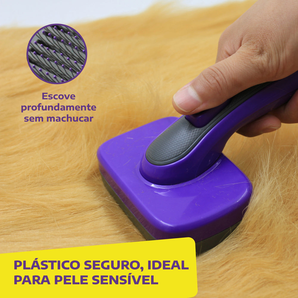 Escova Raspadeira Auto-limpante Hertzko para Cães & Gatos