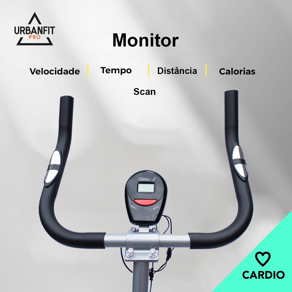 Bicicleta Ergométrica Urbanfit Pro Spinning Inércia 12kg