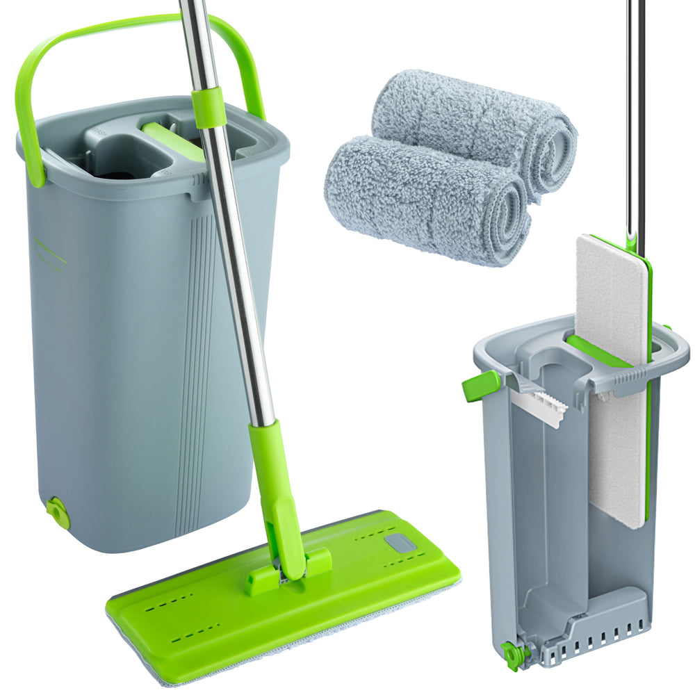 Mop EasyGleam com Balde - Limpador de Piso Prático e Fácil