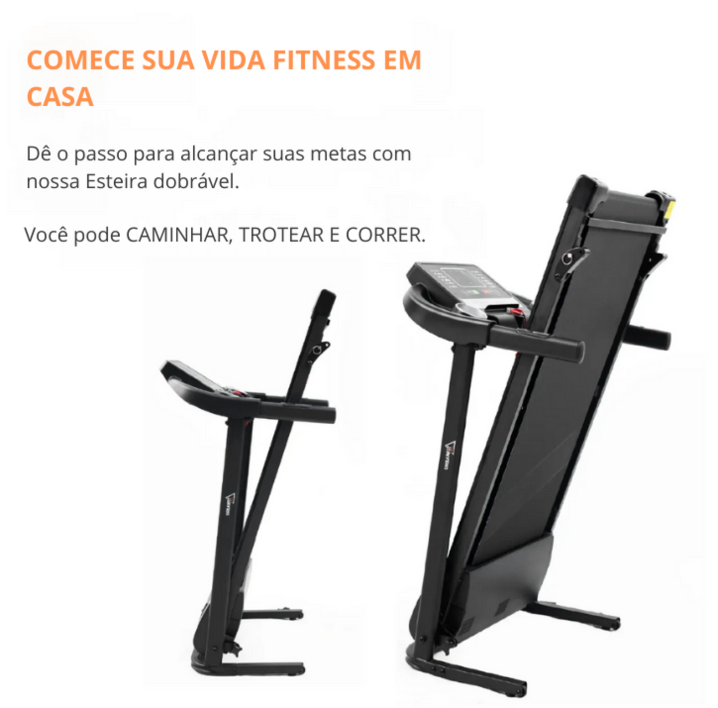 Esteira Ergometrica eletrica 2.5Hp Rocket 110/220V Bluetooth