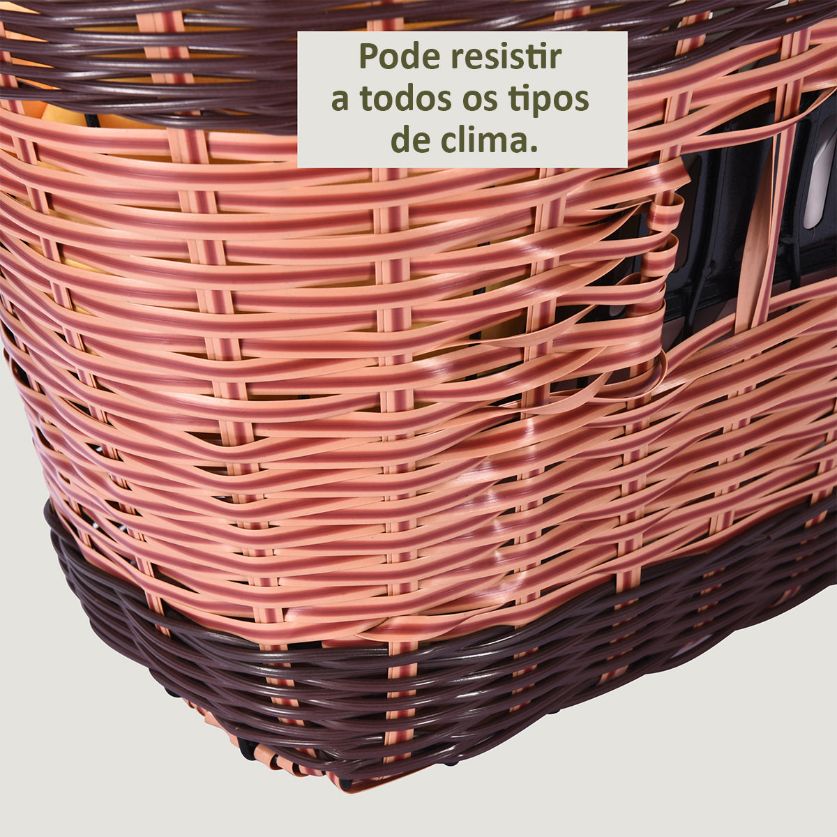 Cesta Dianteira Removível para Bicicleta Estilo Antigo