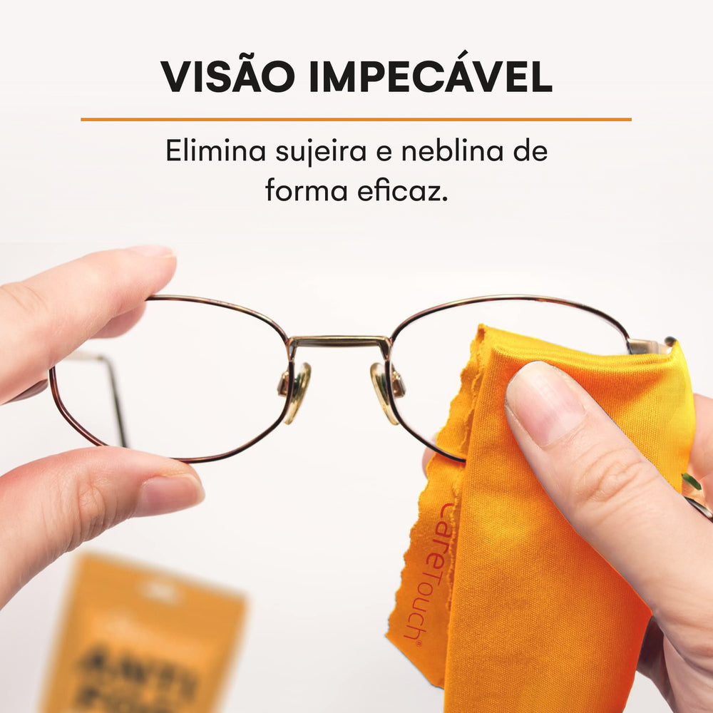 Pano de Limpeza Antiembaçante para Óculos Care Touch