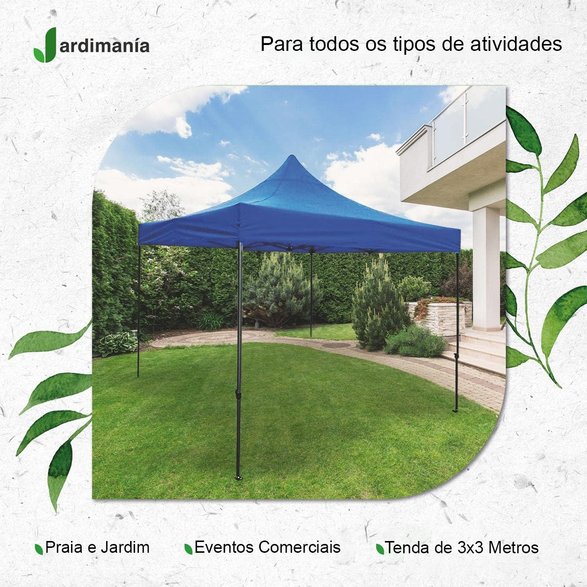 Tenda Gazebo Rerforçada e Impermeável 3x3 Metros