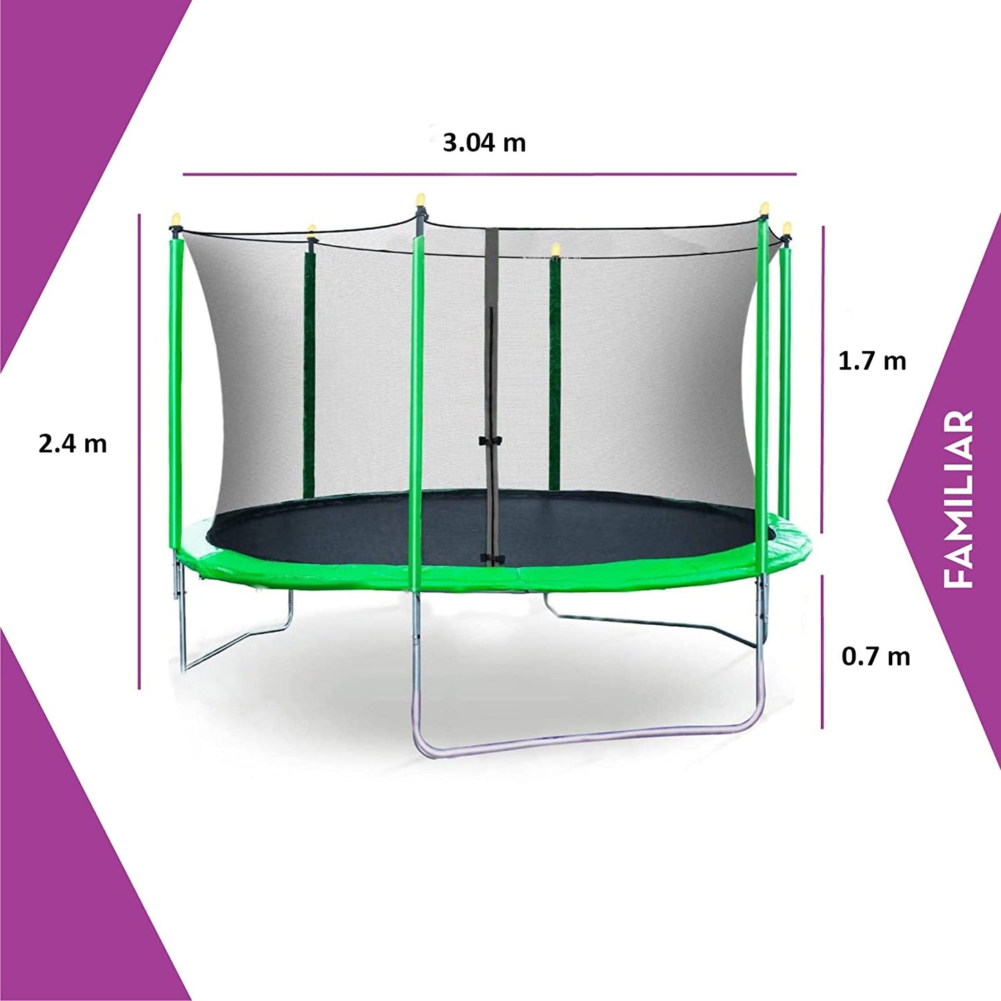 Cama Elástica Pula Pula Fuxion Toys de 3.04m