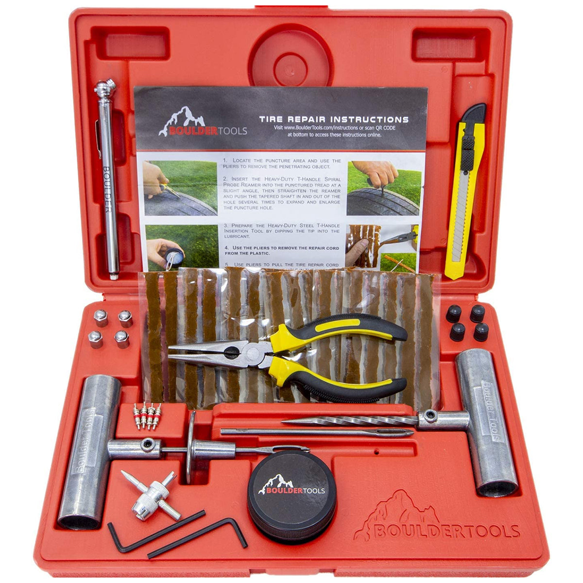 Kit de Reparo de Pneus de Todos os Tipos 30 Refis de Remendo