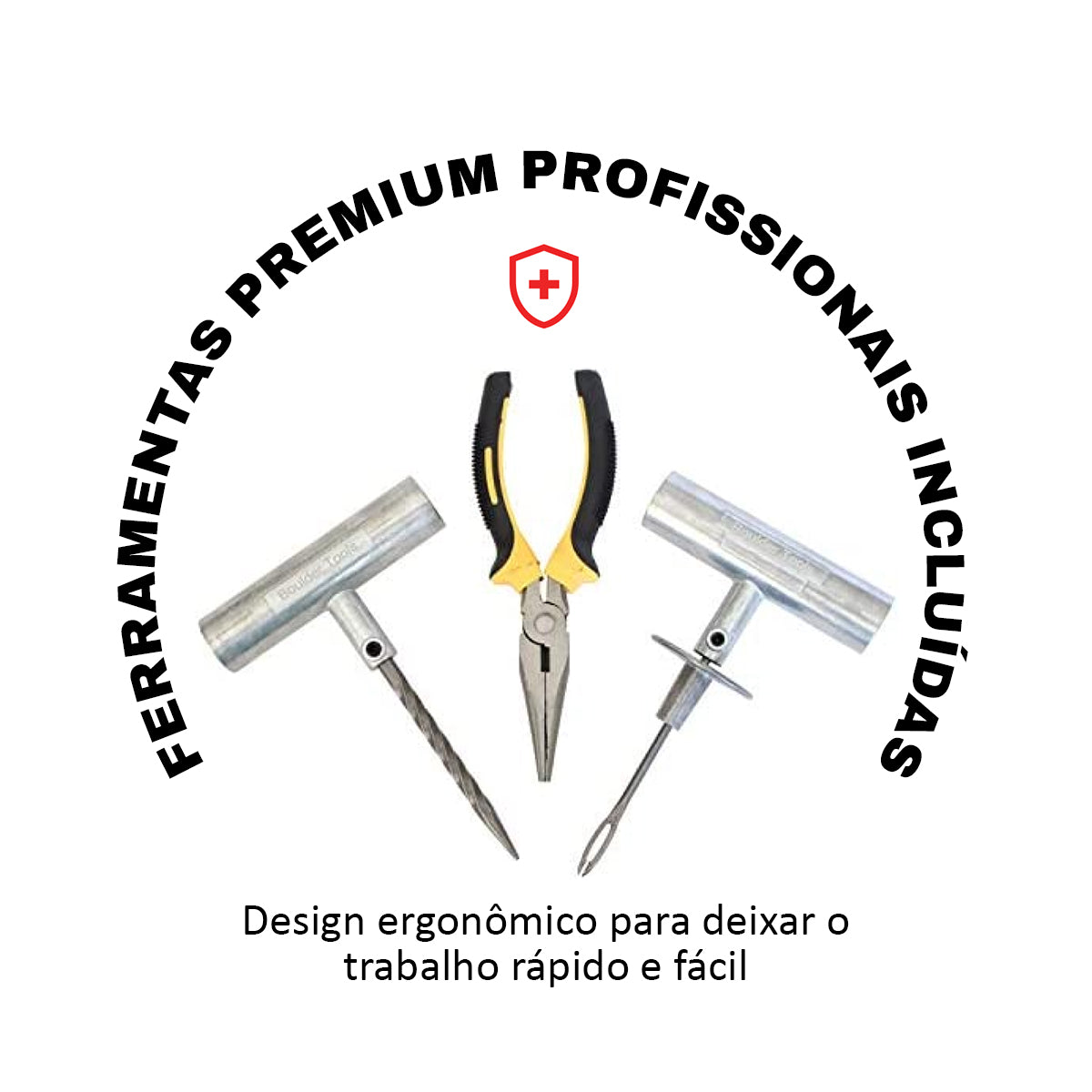 Kit de Reparo de Pneus de Todos os Tipos 30 Refis de Remendo