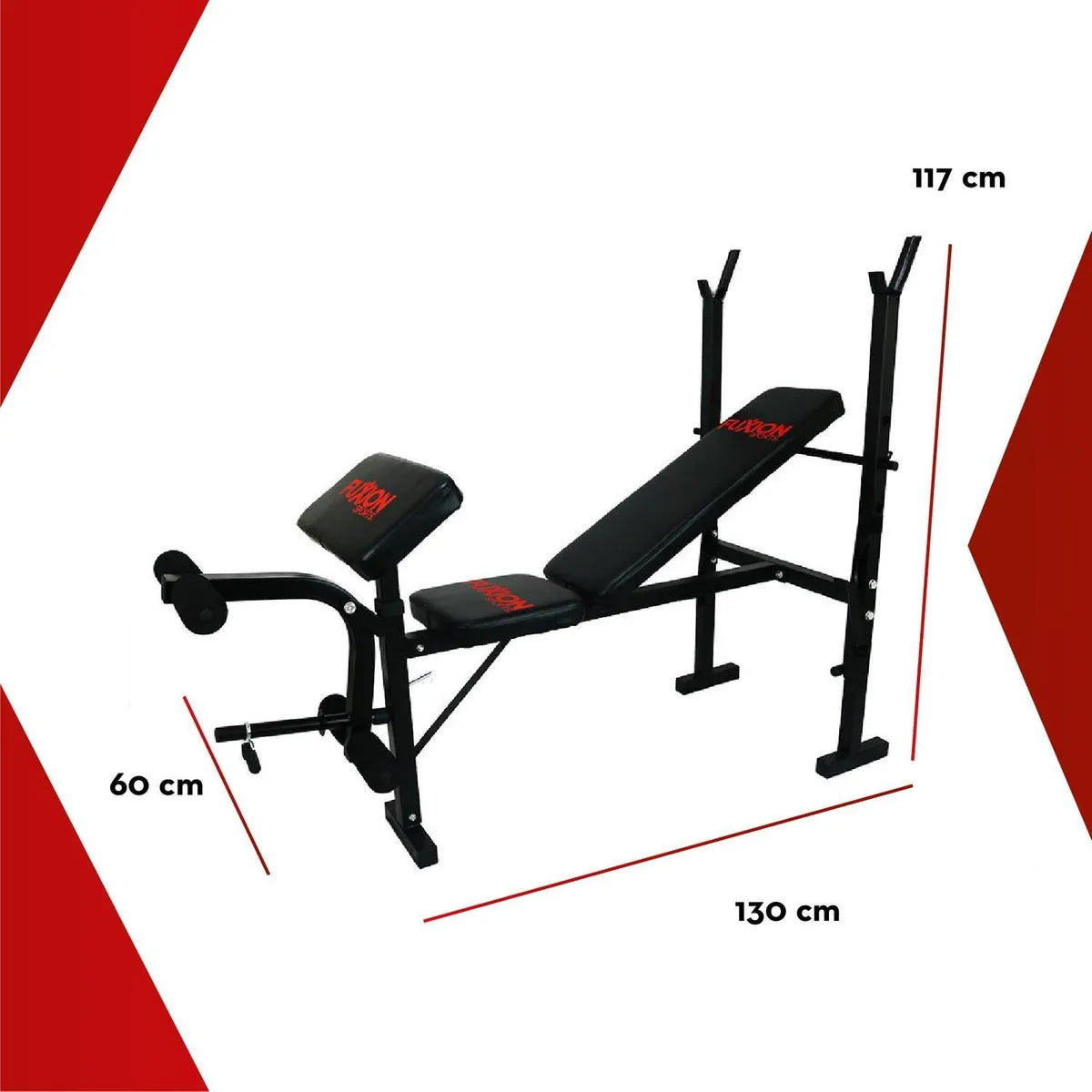 Banco Regulável Estação De Musculação 4 Em 1 Para Exercícios