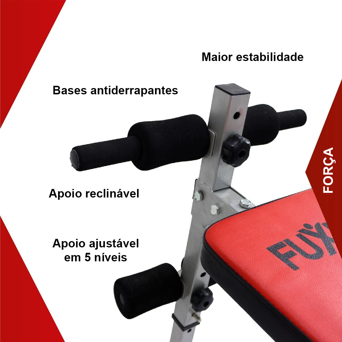 Prancha Abdominal Banco Declinado Exercícios Fuxion Sports