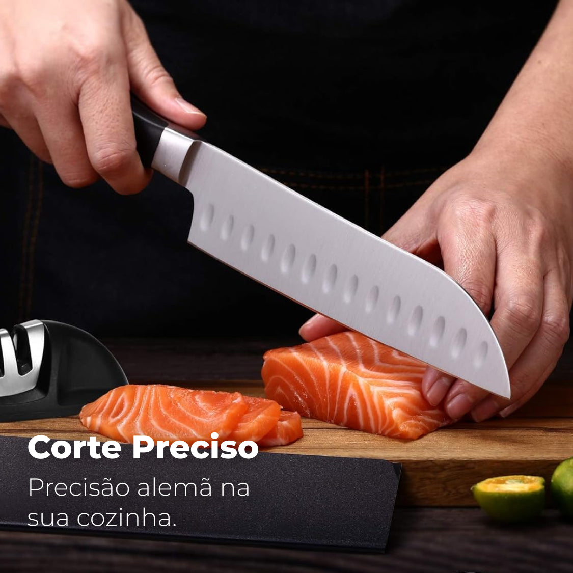 Faca Santoku 18cm Aço Inox Master Maison