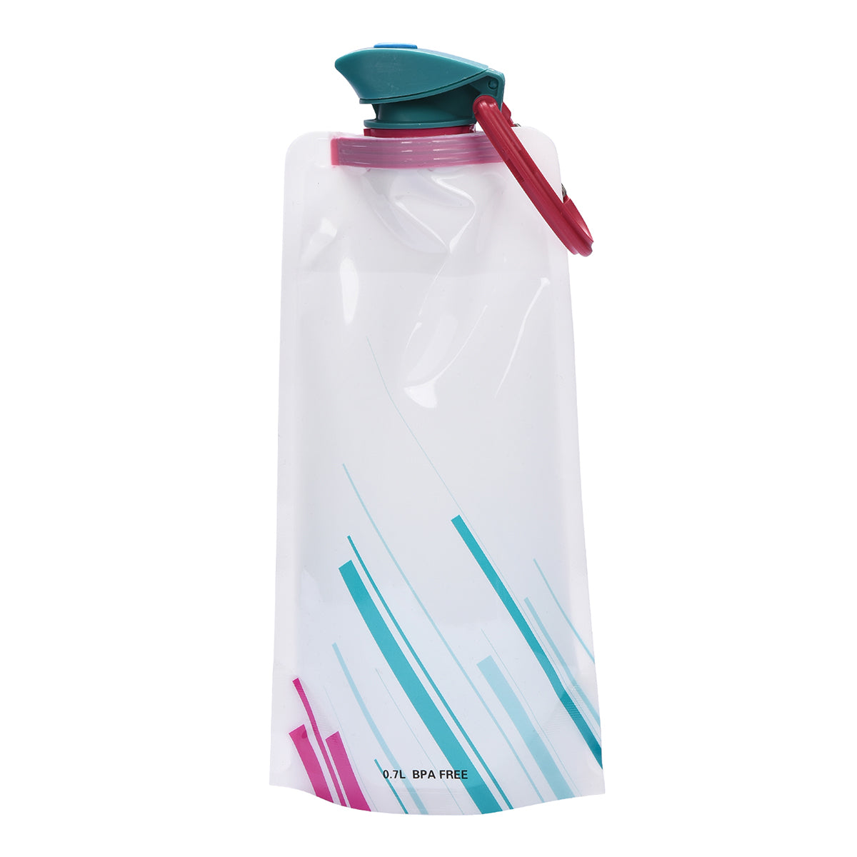 Garrafa de Água Squeeze de Plástico Dobrável Portátil