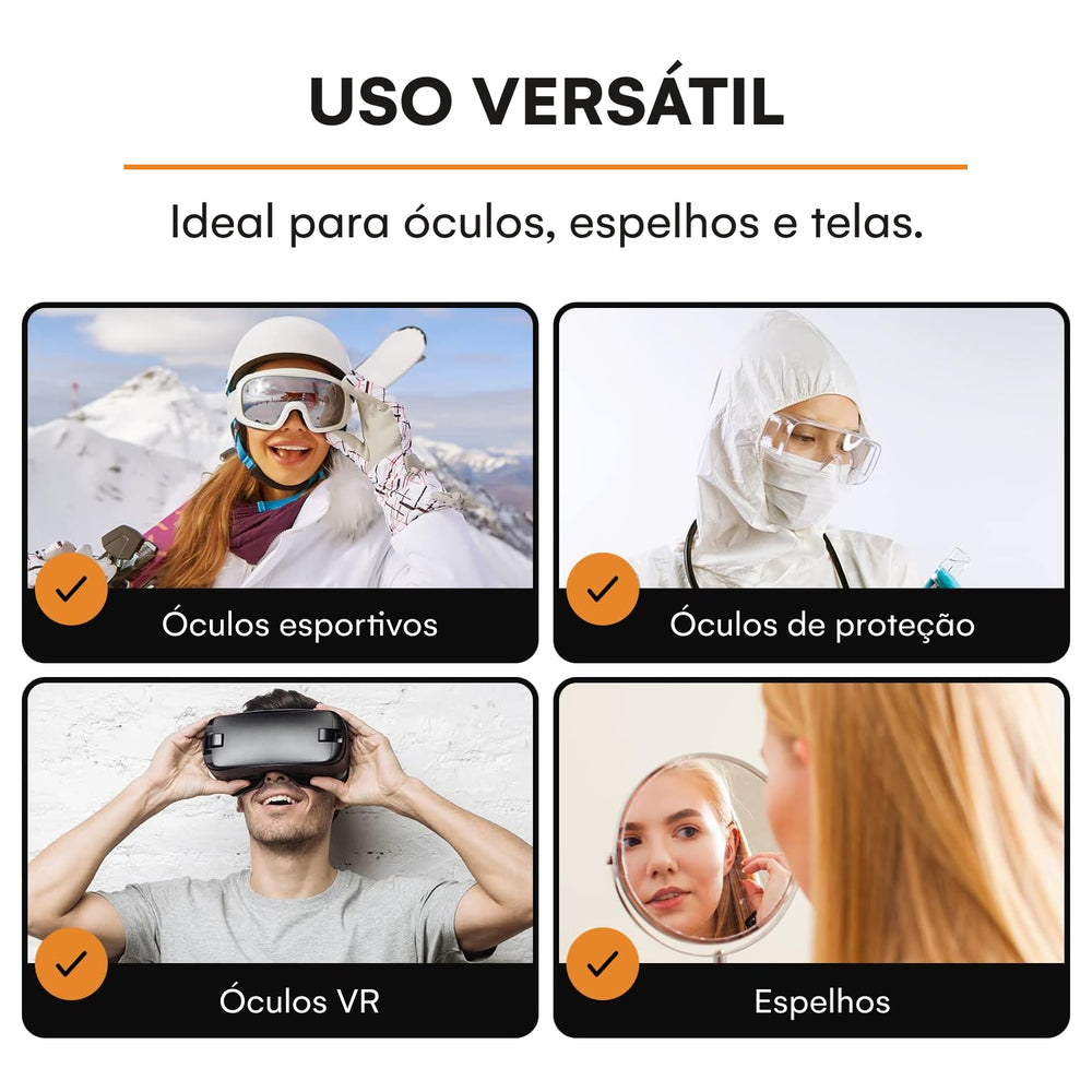 Pano de Limpeza Antiembaçante para Óculos Care Touch