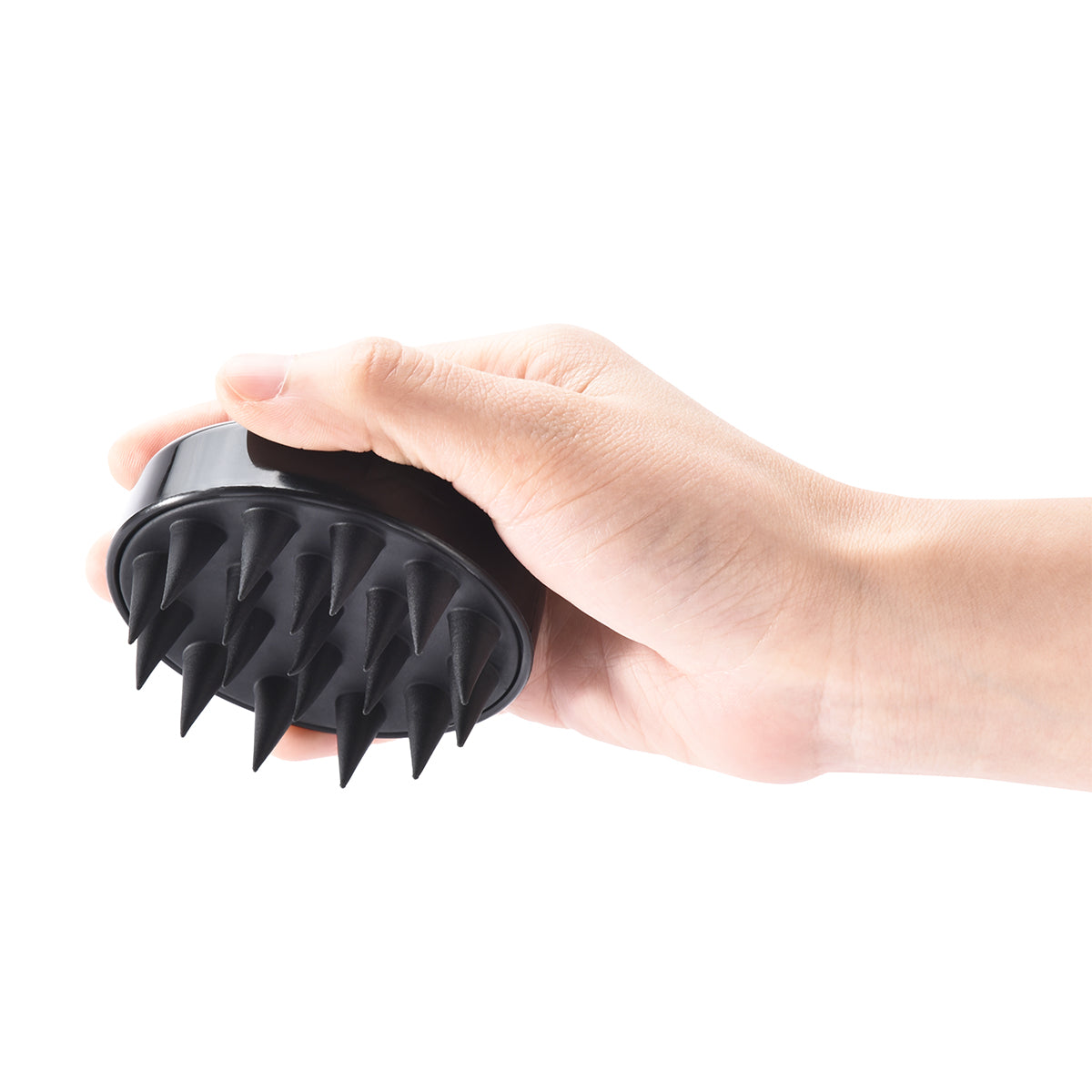 Escova Massageadora em Silicone Esfoliante de Couro Cabeludo