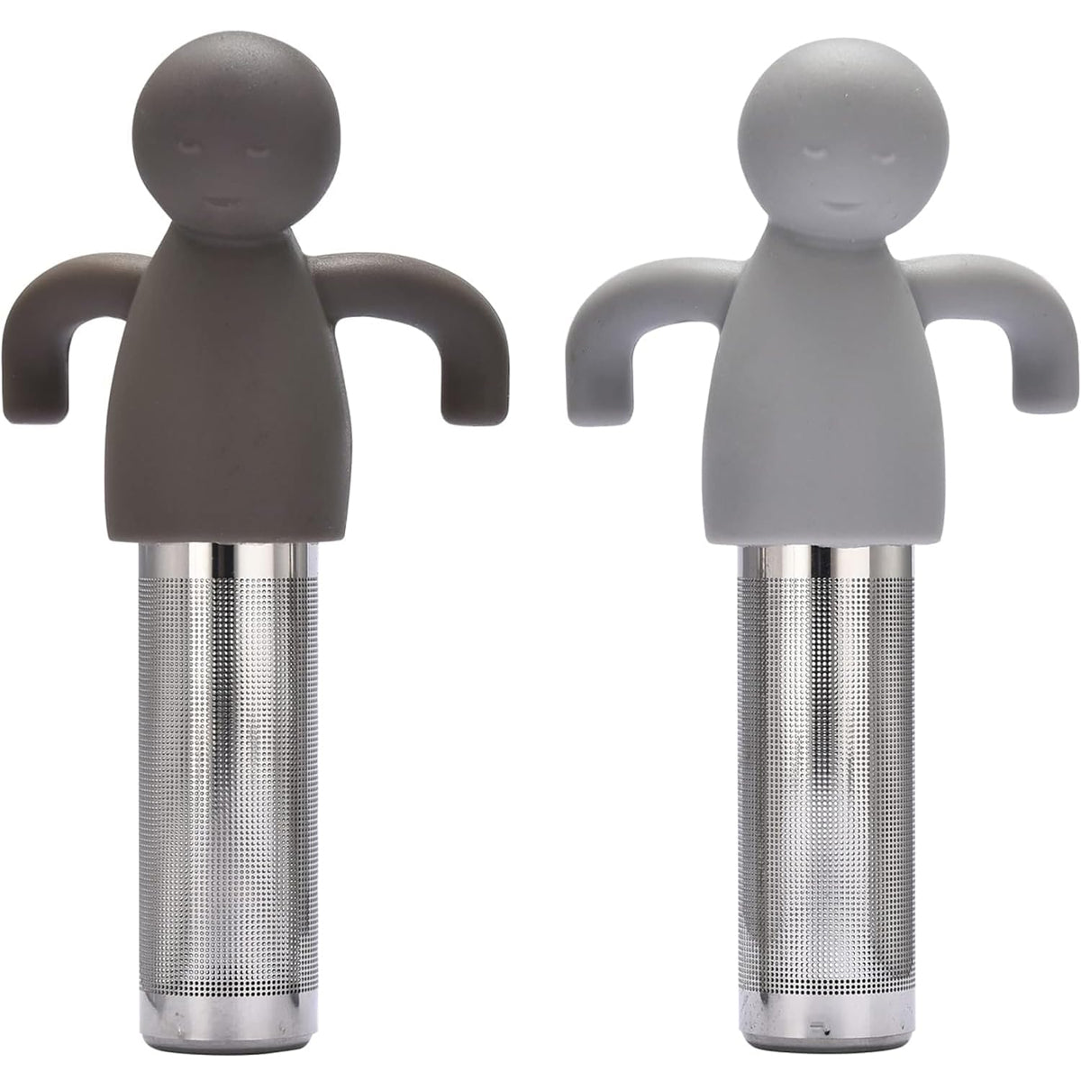 Kit 2 Infusor de Chá Boneco Coador Inox de Folhas Soltas