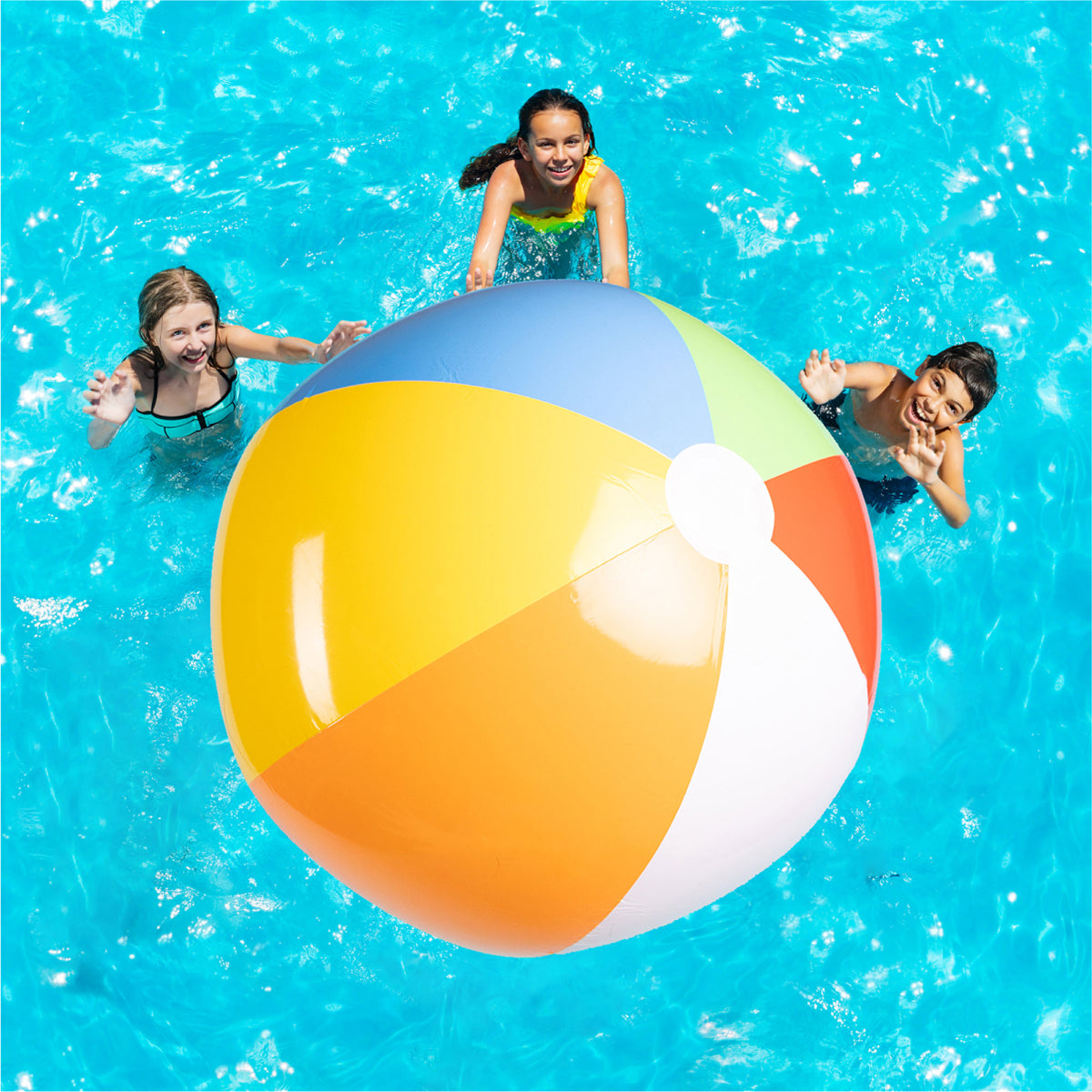 Bola Gigante Inflável Colorida 1,83m Piscina Praia Festa