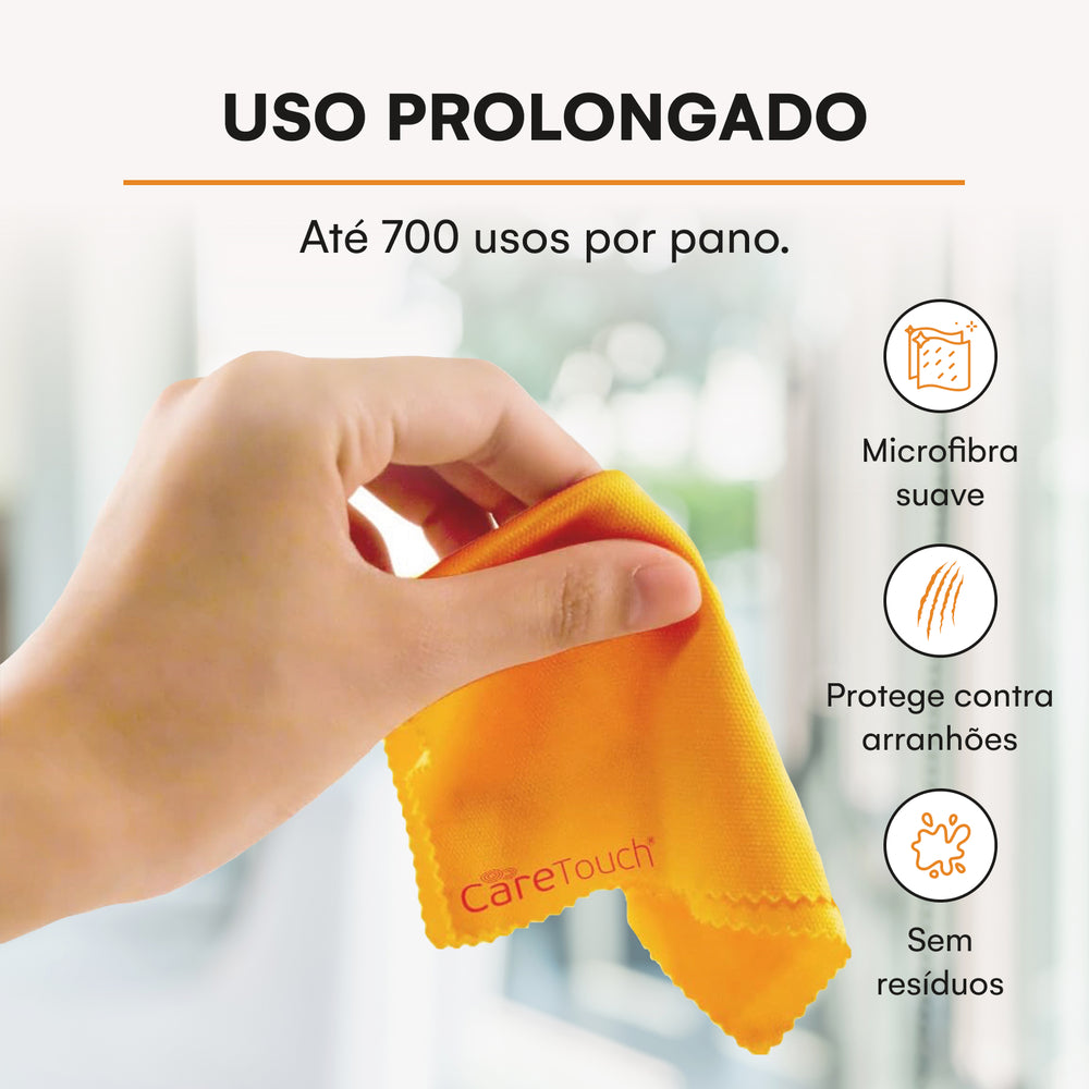 Pano de Limpeza Antiembaçante para Óculos Care Touch