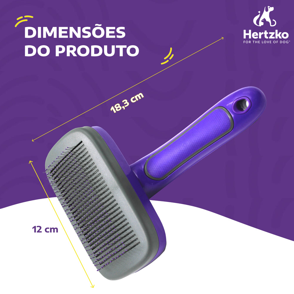 Escova Raspadeira Auto-limpante Hertzko para Cães & Gatos