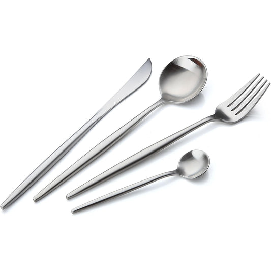 Conjunto de Talheres Bruntmor em Aço Inox 16 Peças