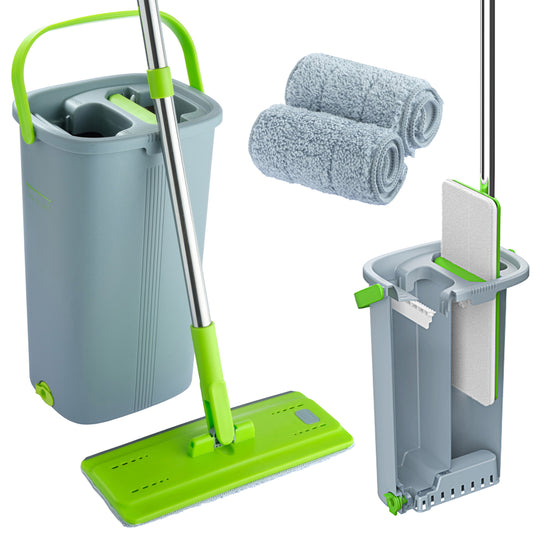 Mop EasyGleam com Balde - Limpador de Piso Prático e Fácil