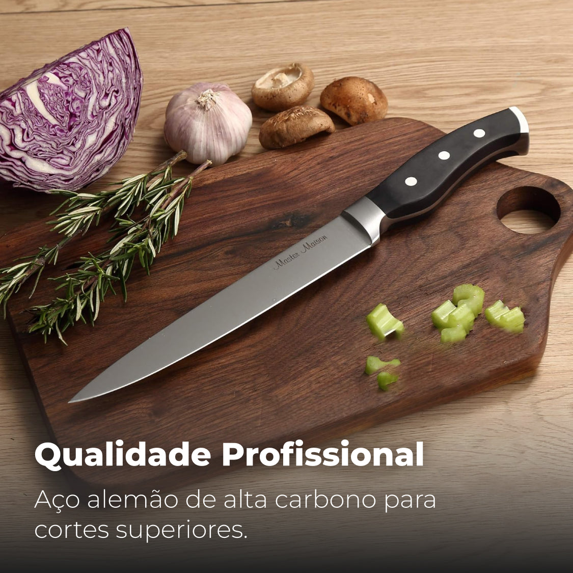 Faca para Trinchar Master Maison 20cm em Aço Inox