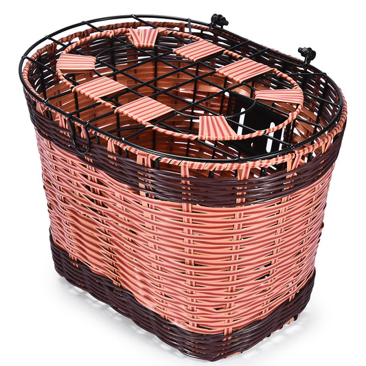 Cesta Dianteira Removível para Bicicleta Estilo Antigo