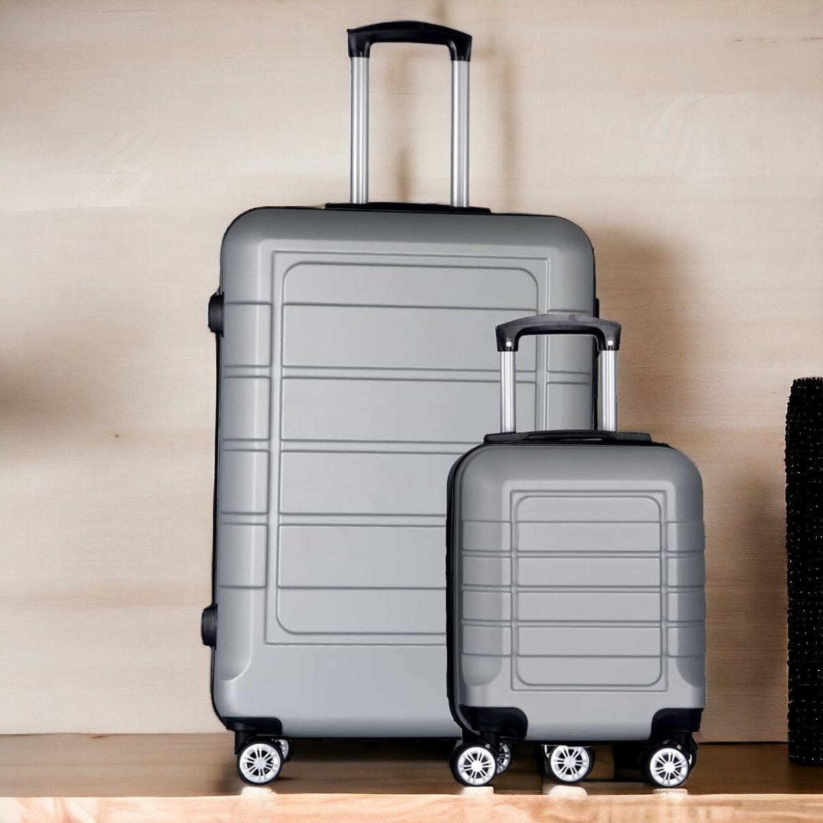 Kit 2 Malas de Viagem 10kg e 25kg Resistentes Com Rodas 360°