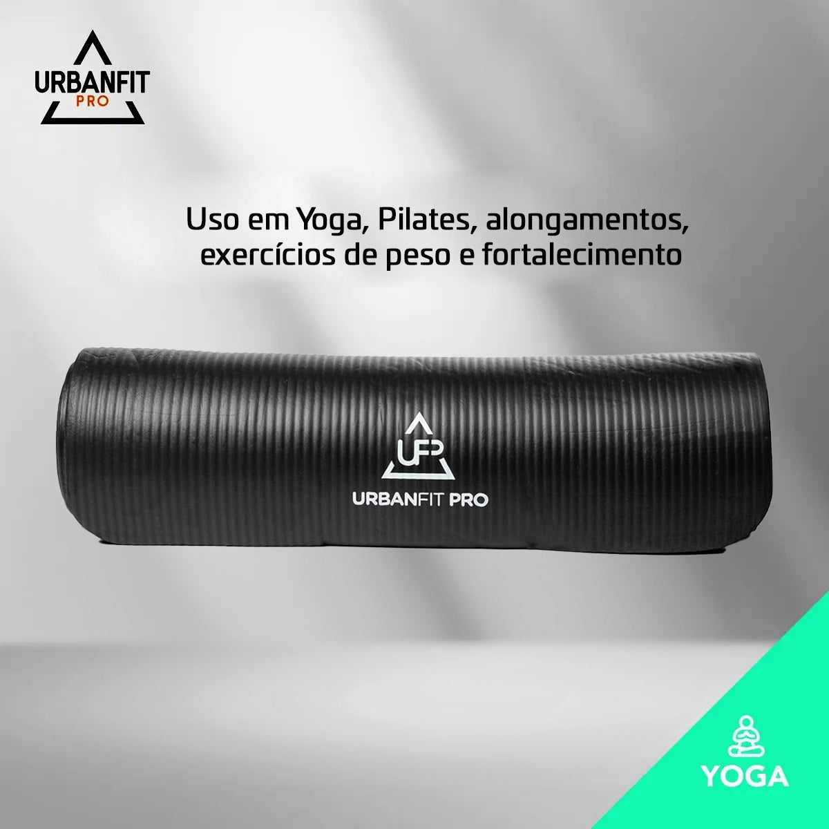 Tapete Yoga Pilates Fitness 1,83m X 61cm X 10mm Colchonete