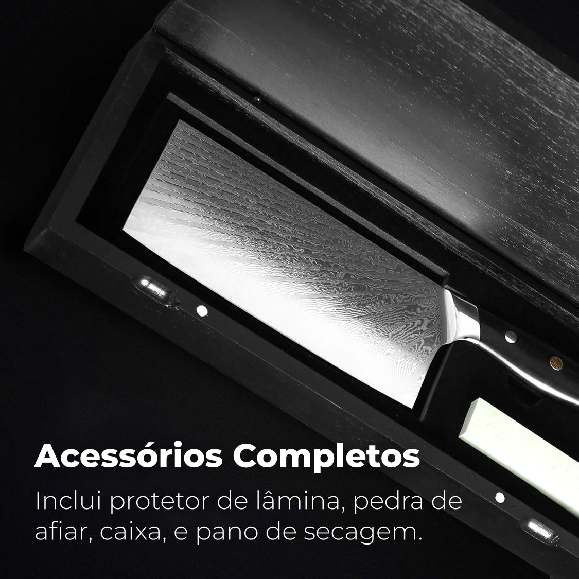 Cutelo Faca de Açougueiro Master Maison 19 cm Aço Damasco