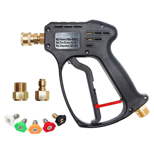 Kit Pistola de Alta Pressão Com Conectores e Travas 5 em 1