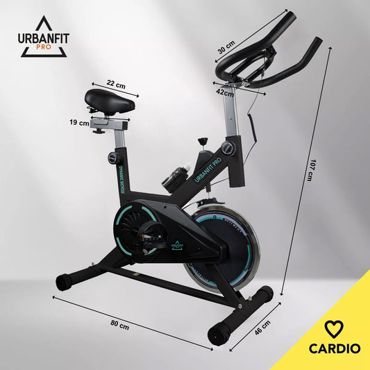 Bicicleta Ergométrica UrbanFit Pro Para Spinning Inércia 7kg