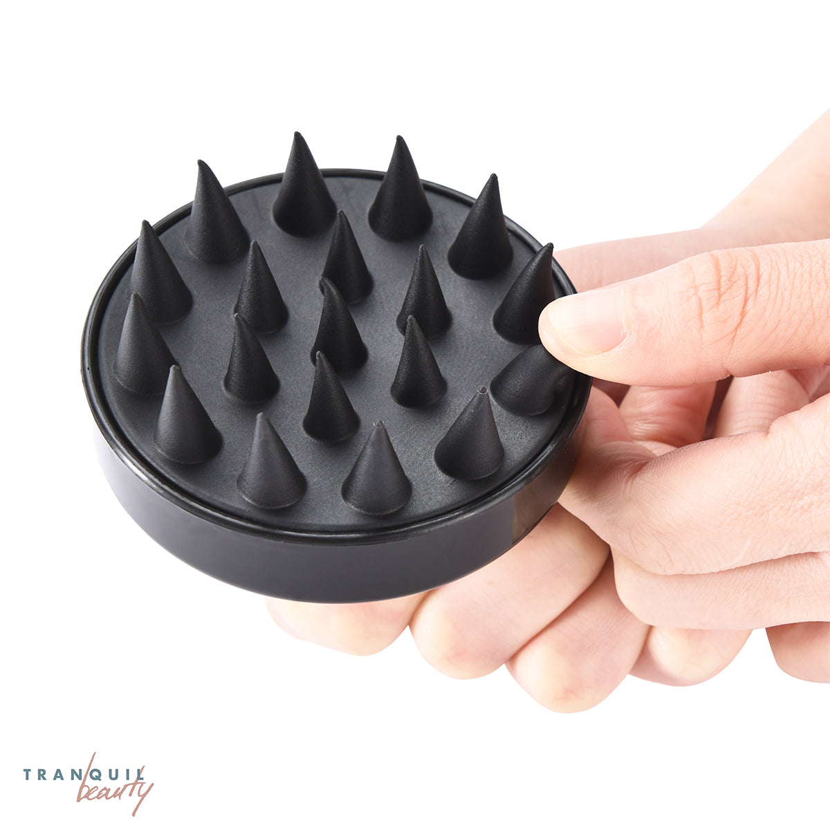 Escova Massageadora em Silicone Esfoliante de Couro Cabeludo
